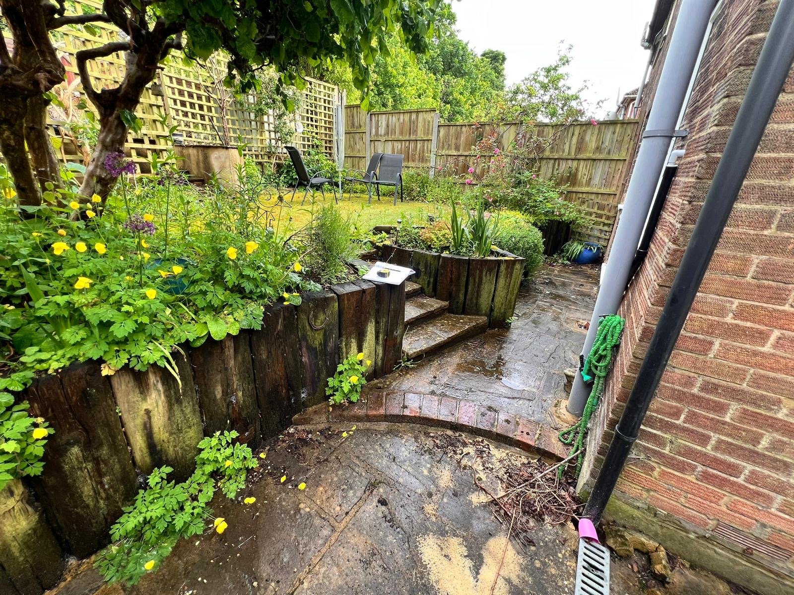 Double Step Garden Project - Before